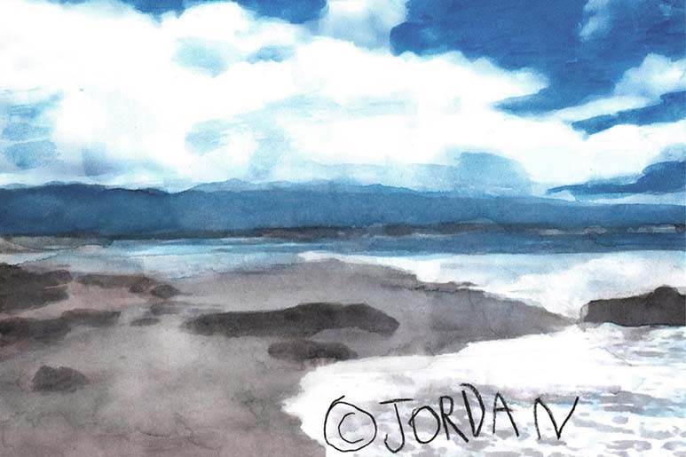 3-year-old Jordan A Cook&#039;s painting of Galilee.